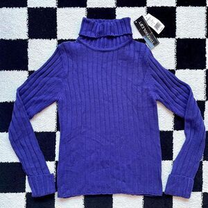 NWT Vintage Purple Turtleneck Sweater S